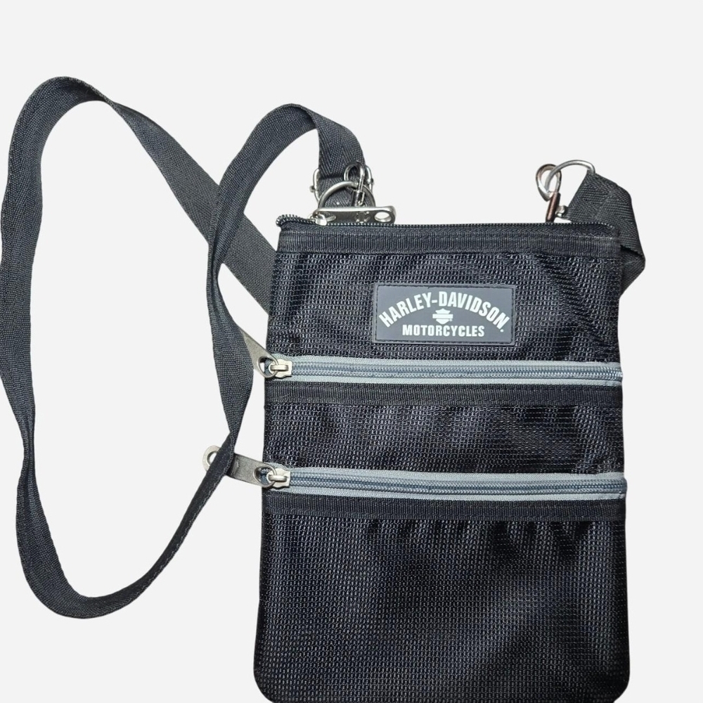 Harley-Davidson Black and Gray Messenger Bag